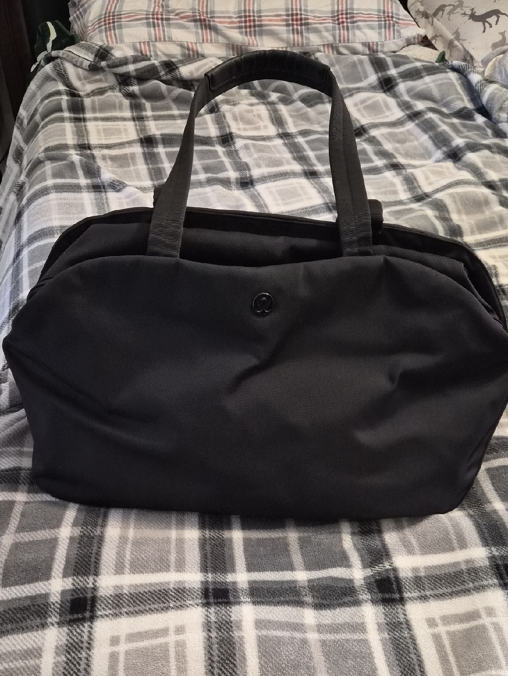 lululemon athletica Black Duffel Tote